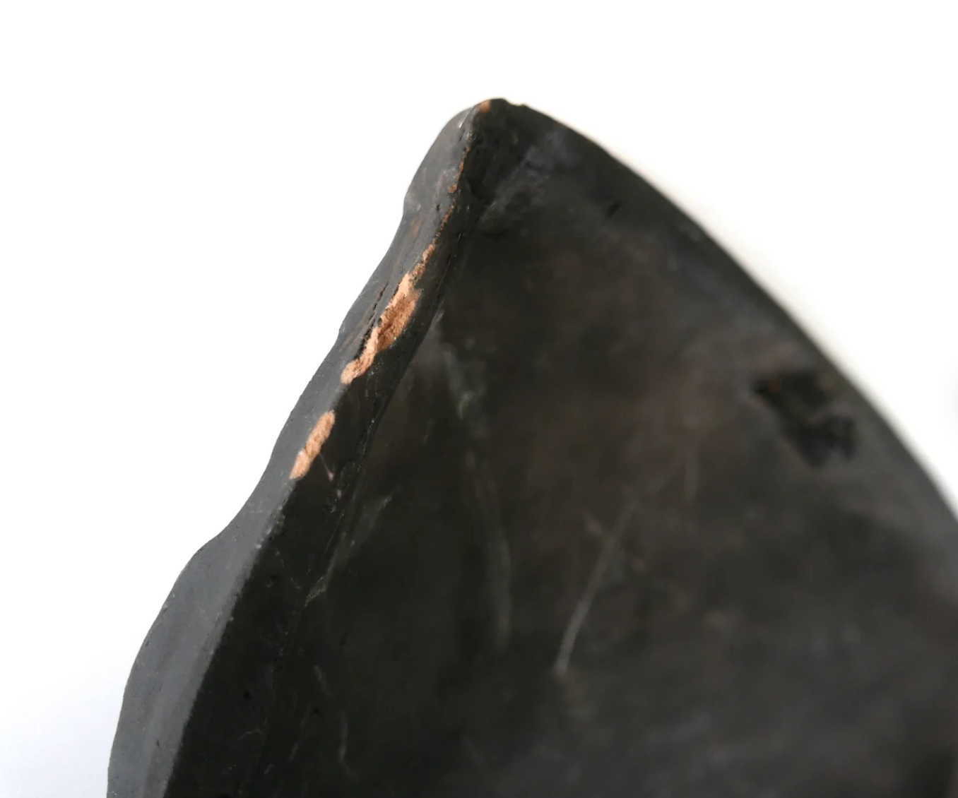 Black Mayan mask in terracotta, 70s