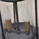 Pair of vintage black lanterns