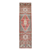 3x10 Red & Beige Persian Runner Rug, 81x302Cm