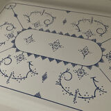 Vintage enameled metal tray