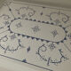Vintage enameled metal tray