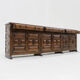 Vintage Spanish brutalist sideboard credenza 1970s
