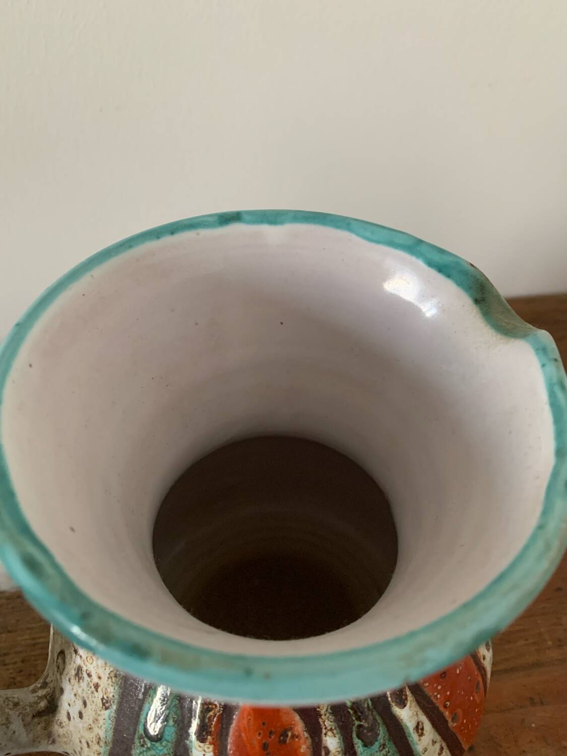 Vintage Vallauris Ceramic Pitcher Circa 1960