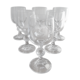 Lot de 6 verres à pied vintage