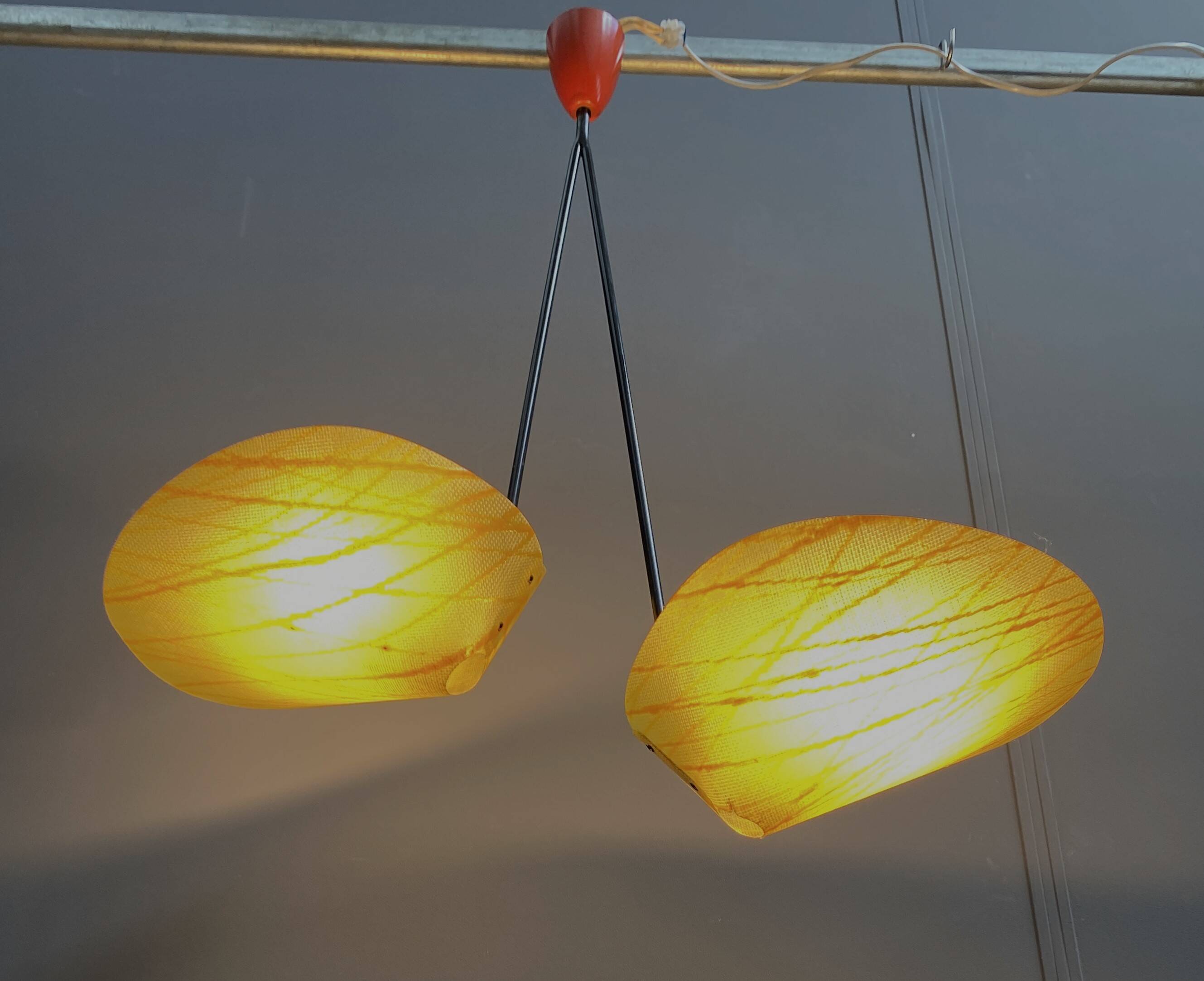 Josef Hurka pendant lamp model 1210 for Napako 1960s