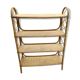 Étagère en rotin vintage