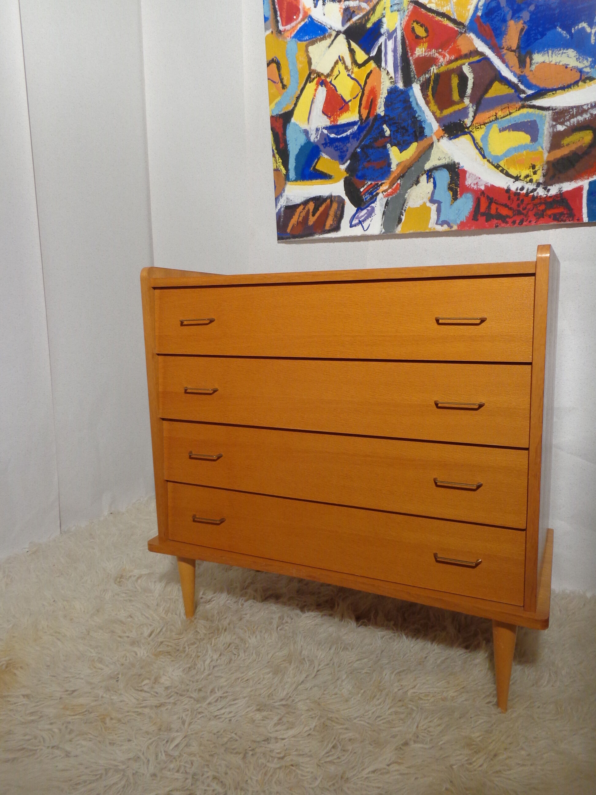 The 1960s vintage dresser stamped