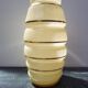 Vase style art deco opaline yellow + gilding vintage