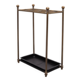 Rectangular Brass And Cast Iron Umbrella Stand. French. Circa 1900