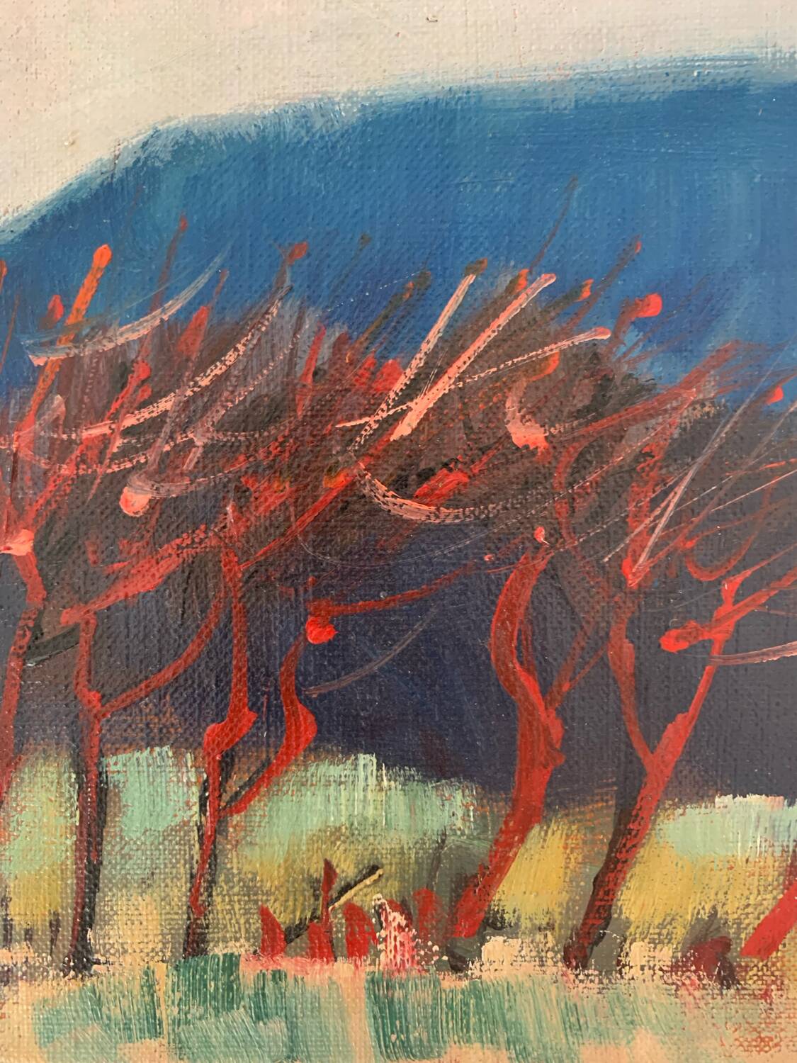 Painting on canvas by Raymond Betar, 1975