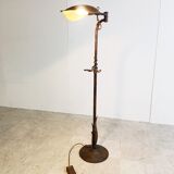 Lampadaire vintage en laiton des années 1970