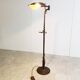 Vintage brass leaf floor lamp 1970s