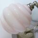 art deco table lamp with pink opaline glass 231138