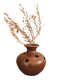 Vase pique fleurs en grès