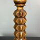 Brutalist Wood Turned Table Lamp in the style of Charles Dudouyt, 1950s