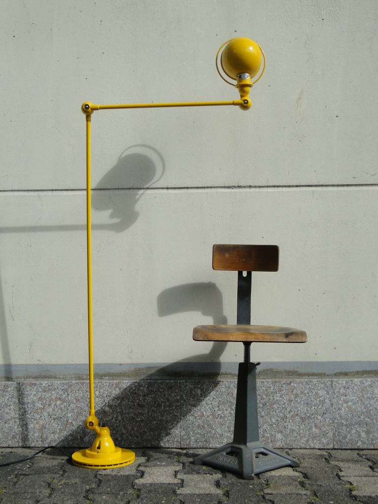 Jieldé lamp yellow 2 arms of Jean Louis Domecq