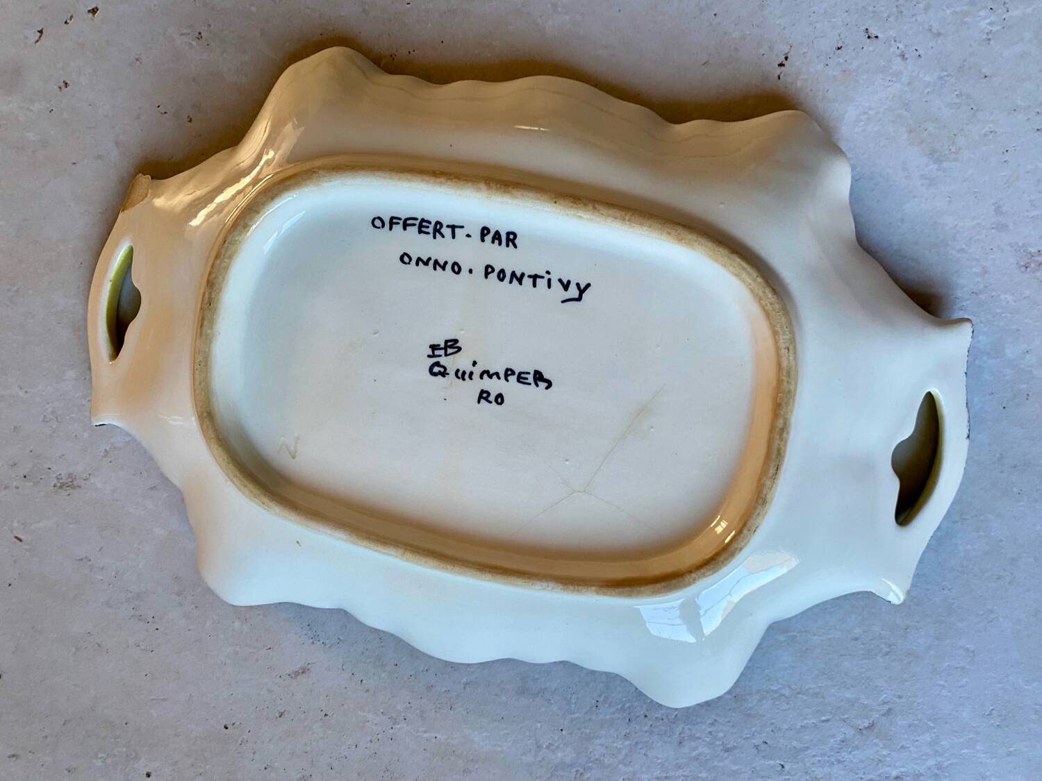 Collection Plate HB Quimper - "Maison Onno Pontivy" Edition - Painted