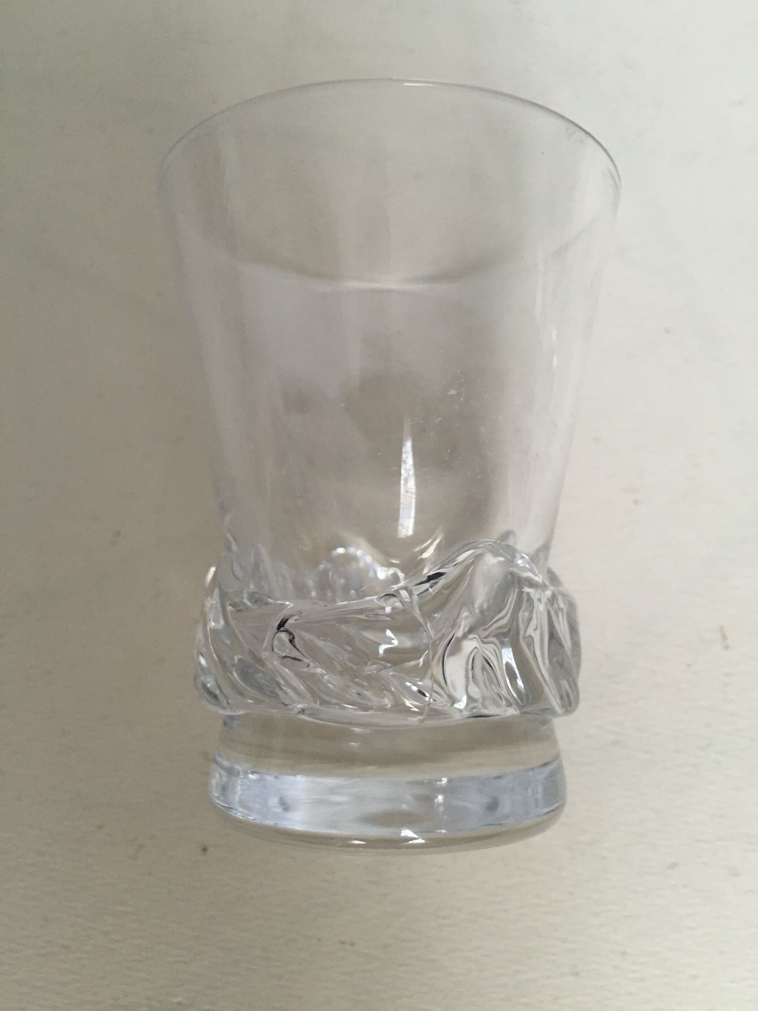 Set of six Daum glasses