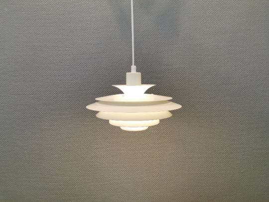 Danish designed hanging lamp, produced by JEKA (closed in the 1990s) model 1029-P