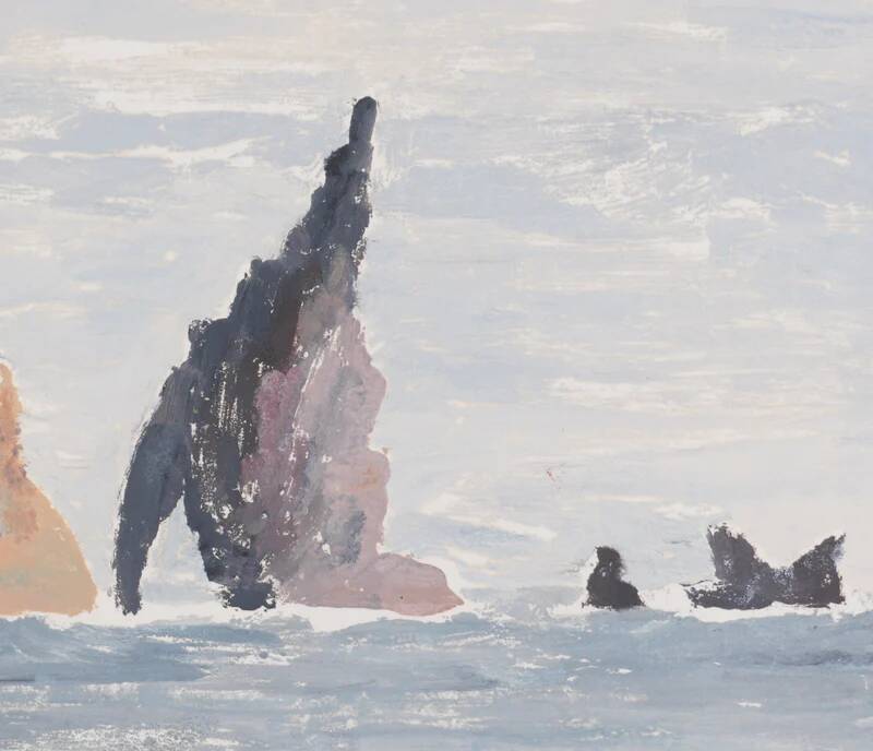 Camille combe: to starboard, bear island, original signed monotype