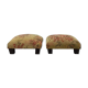 Lot of 2 rustic footrests