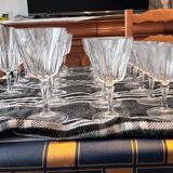 Large service of vintage 60s and 70s crystal glasses