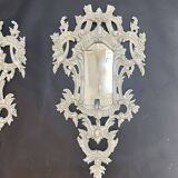 Pair C19th Continental Wall Mirrors