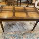 Table porte feuille en noyer, pieds Jacob