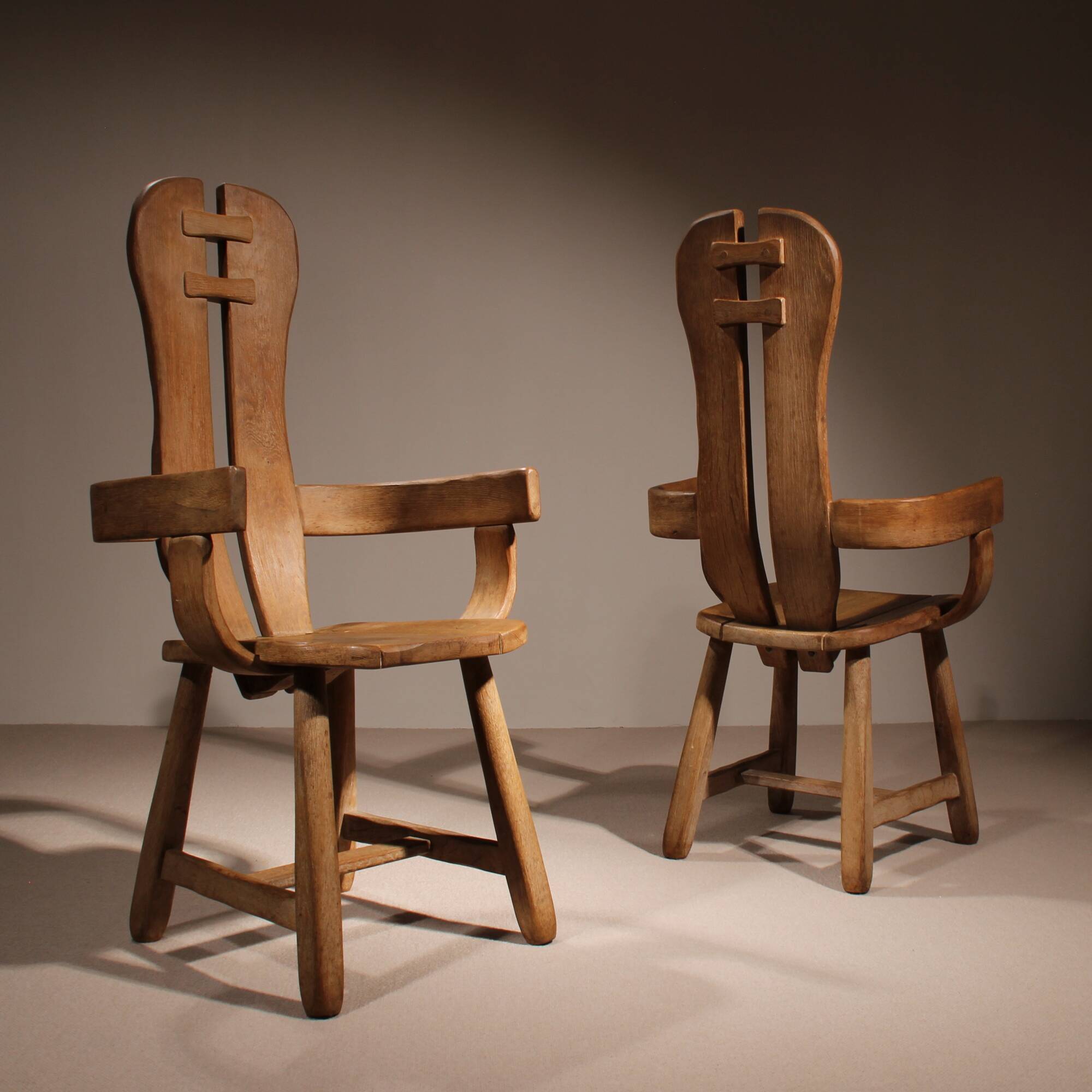 Two Brutalist Armchairs by De Puydt | Belgium 1970s