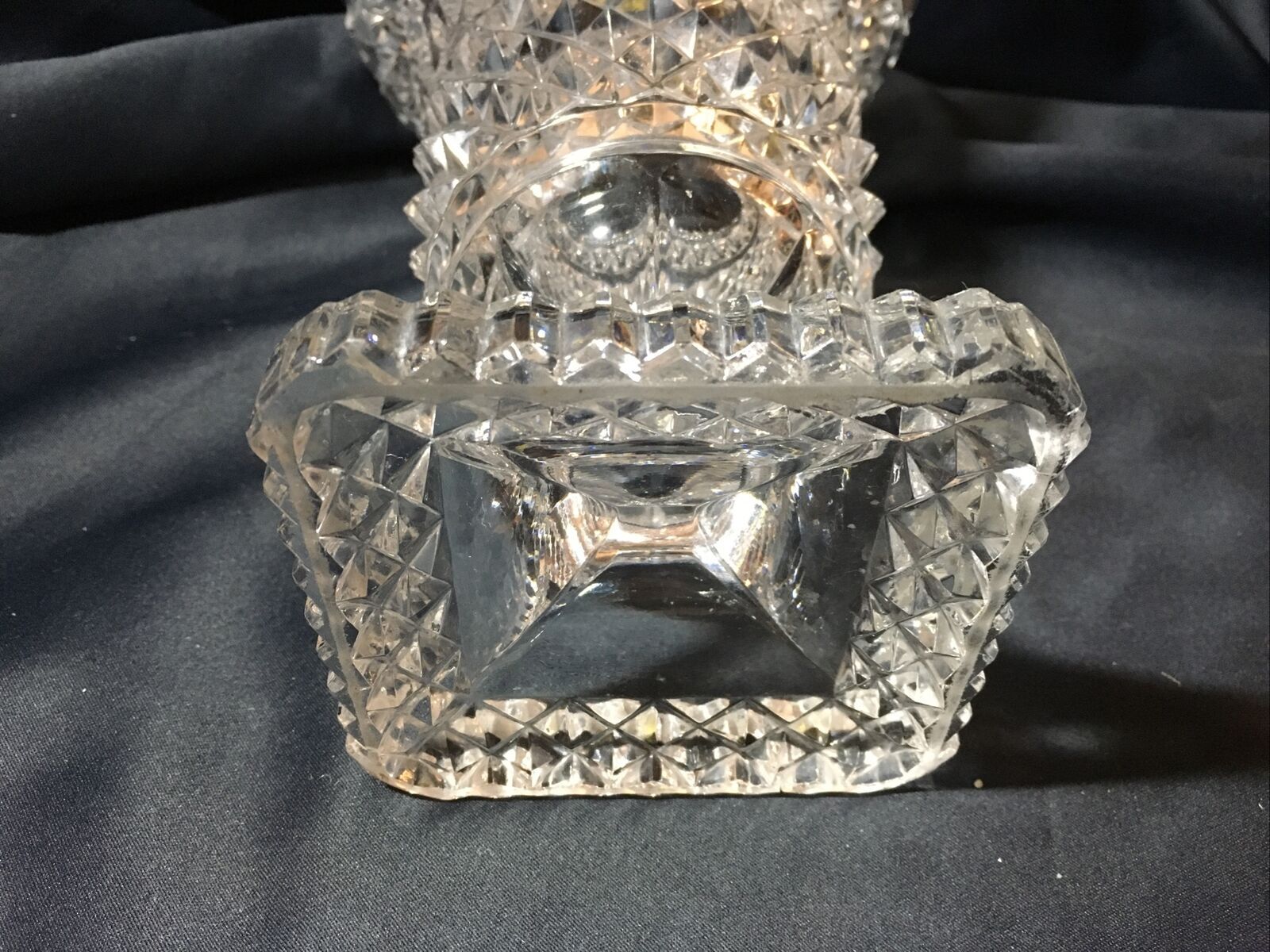 Vase Medicis foot shower crystal cut diamond tip