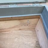 Wooden workshop chest with compartments