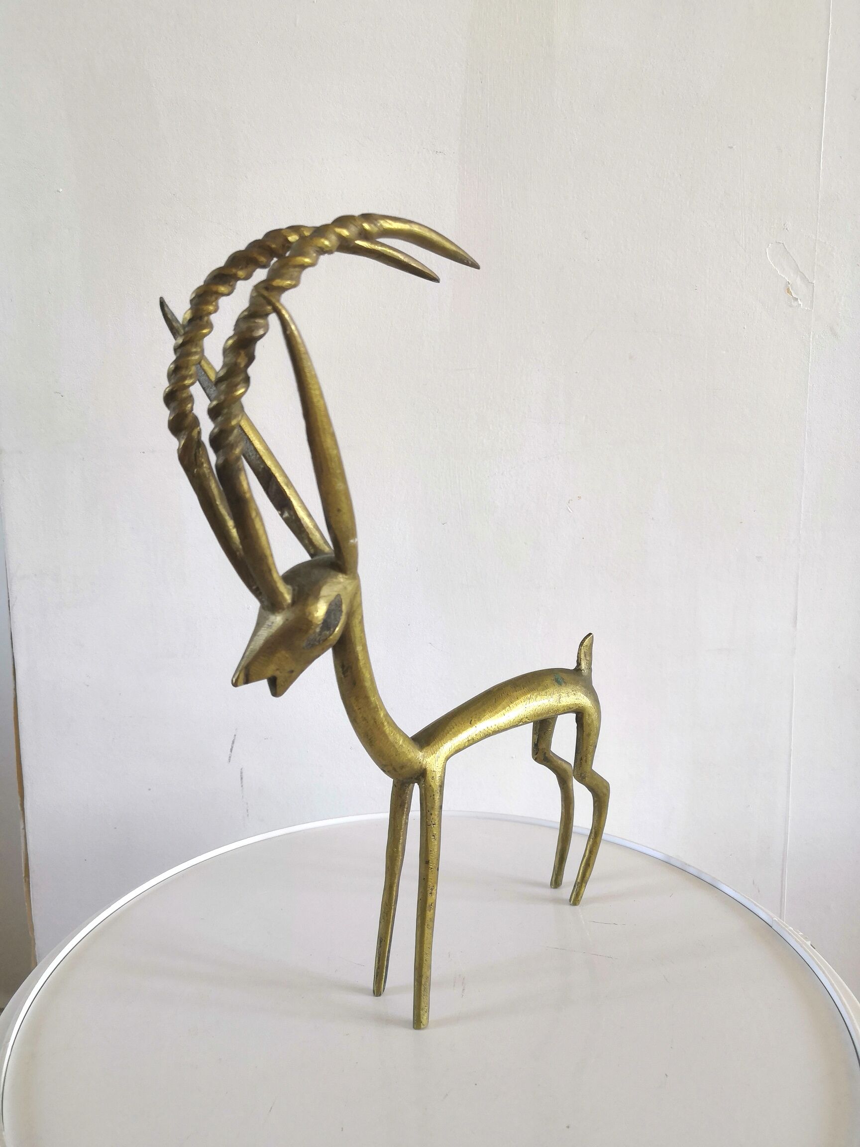 Vintage bronze antelope