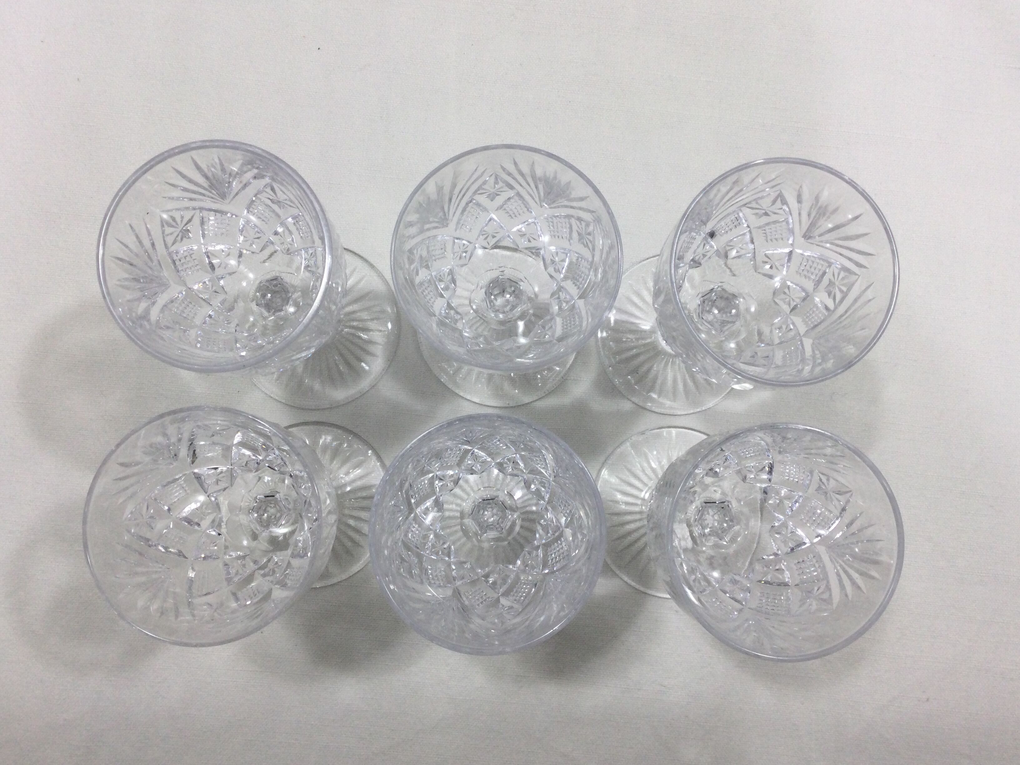 Saint Louis - 6 White Wine Glasses Gavarni Model