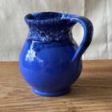 Small blue pitcher