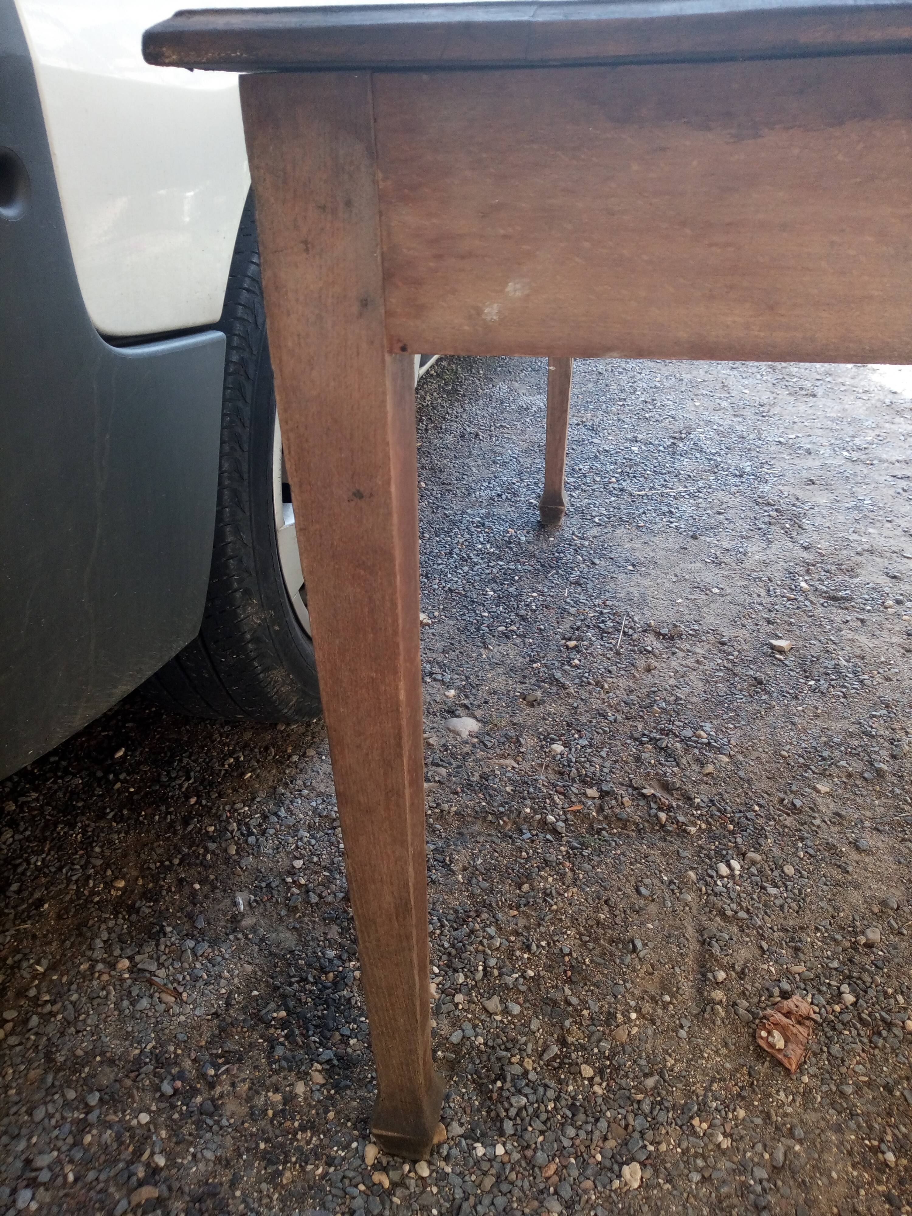 Farm table with a drawer