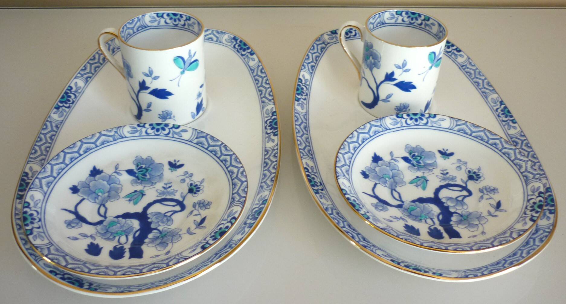 Royal Tuscan England, 2 breakfast services, tea, fine china