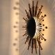 Rare large Dantoft “Sunburst” wall lamp / black / copper / mid-century design / 1960s