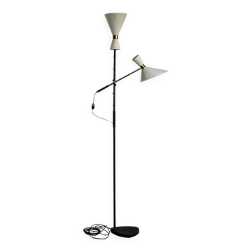 Floorlamp Pelikan – Design by J.T. Kalmar, Manufactured by Kalmar, Vienna, 1950s