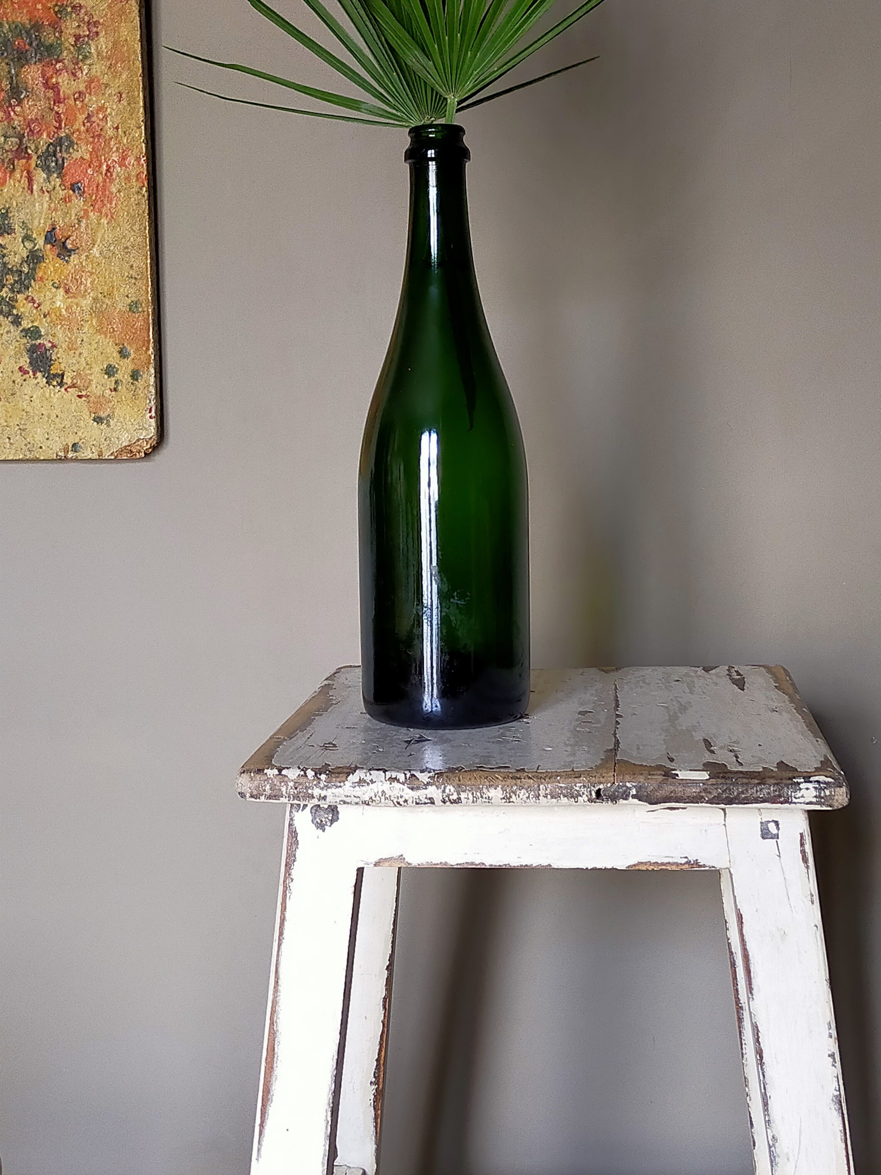 Old patinated workshop stool