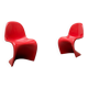 Set of mid-century Panton chairs by Verner Panton for Vitra Herman Miller.