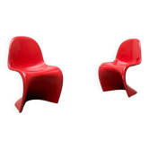Ensemble de chaises Panton des années 50 par Verner Panton pour Vitra Herman Miller.