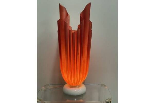 French draped table lamp by Georgia Jacob, 1970s