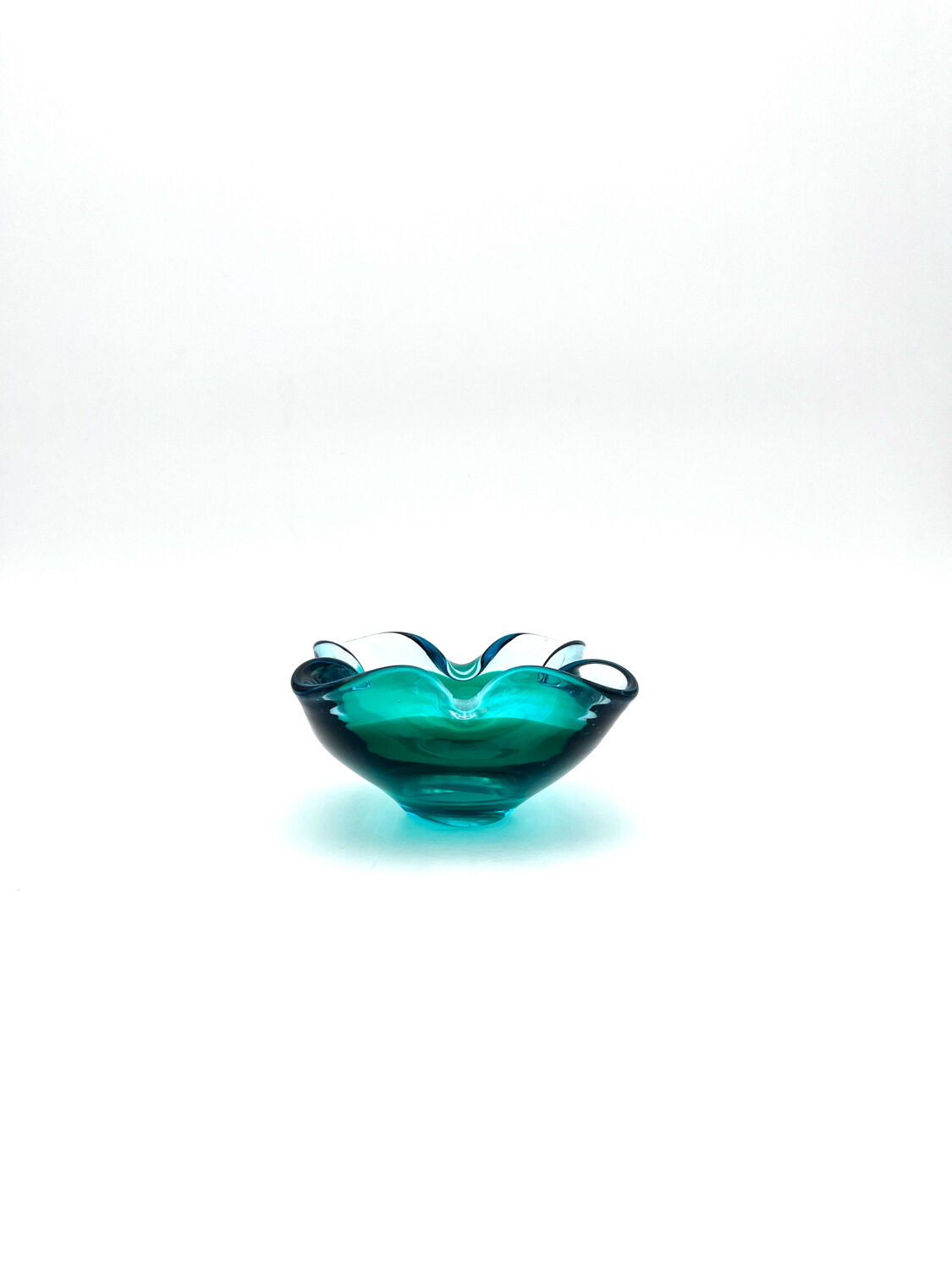 Murano Sommerso bowl - Flavio Poli - Sapphire Blue & Emerald