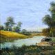 Impressionist painting - Oil on canvas, French School - Barbizon