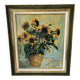 Oil on canvas "Sunflowers" – Madeleine Bootz – 55 × 44 cm – Framed