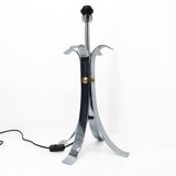 Space Age 1970 chrome steel four-legged lamp base