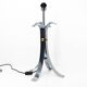 Space Age 1970 chrome steel four-legged lamp base