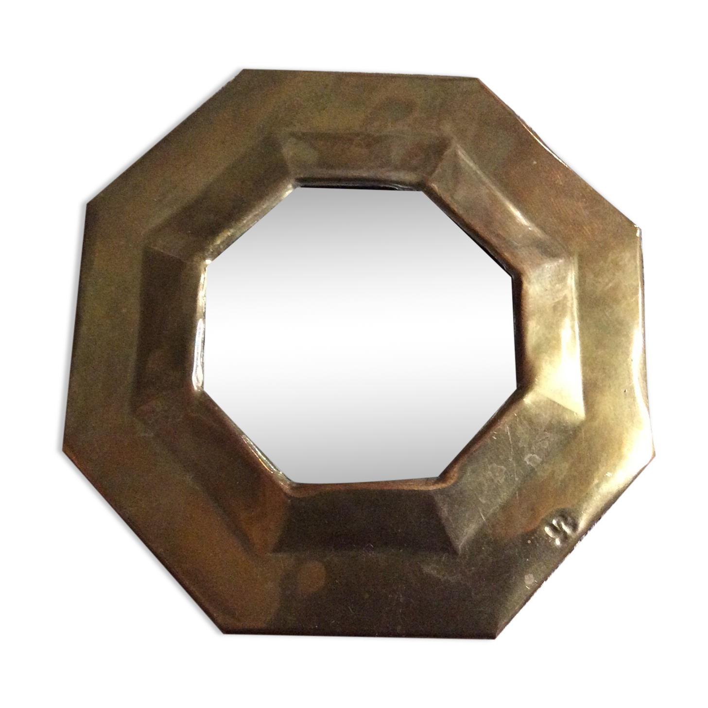 Brass mirror