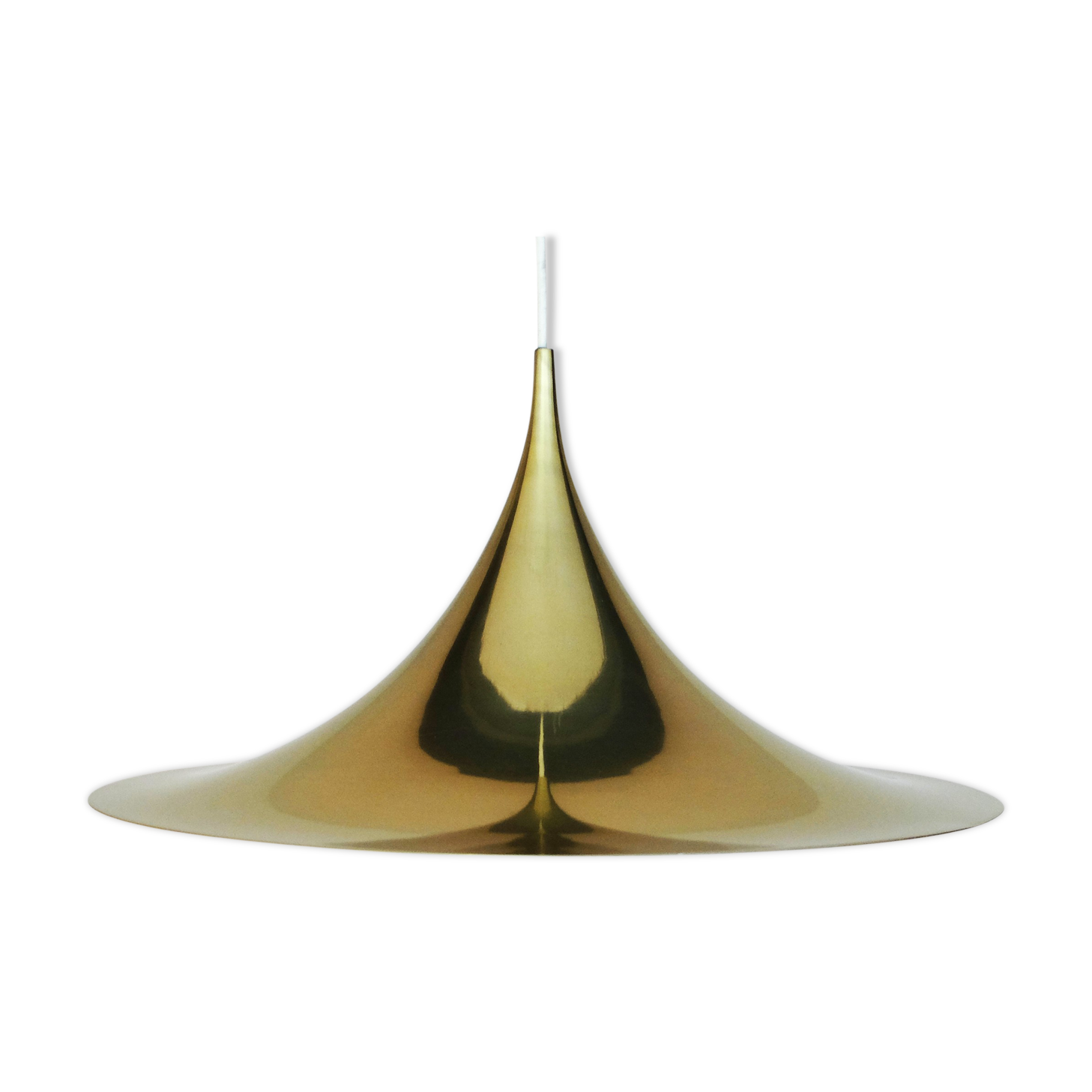 Semi brass hanging lamp design Claus Bonderup & Thorsten Thorup for Fog-Morup, Denmark