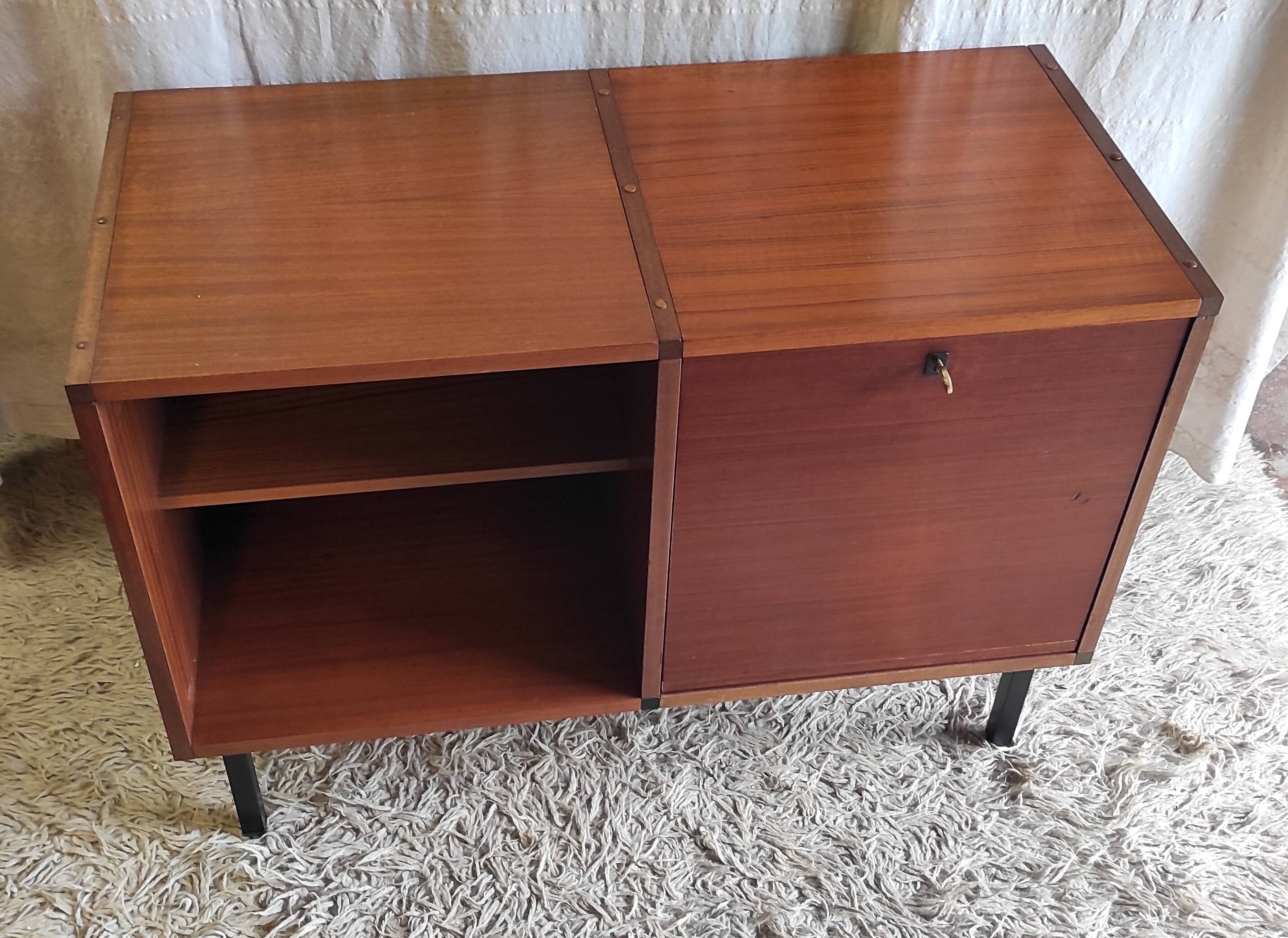 Modernist teak sideboard by ARP for Minvielle - 1950s/60s